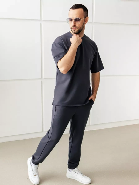 Домашний костюм с брюками трикотажный хлопок