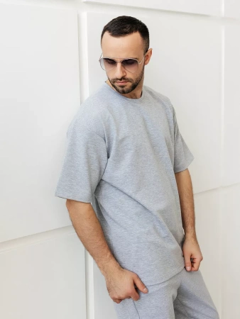 Домашний костюм мужской с брюками трикотажный хлопок