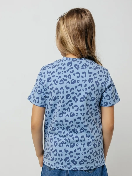 Футболка для девочки с принтом хлопок летняя пляжная