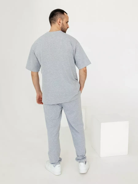 Домашний костюм мужской с брюками трикотажный хлопок