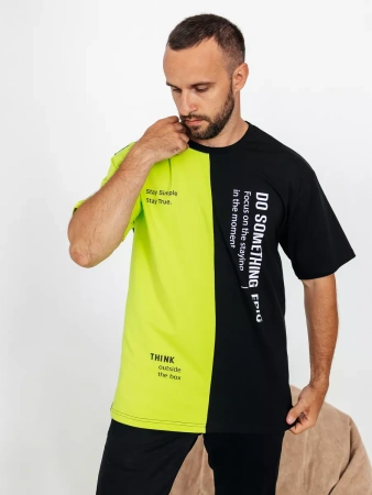 Футболка мужская спортивная с принтом хлопок