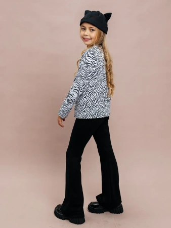 Лонгслив для девочки блузка с принтом