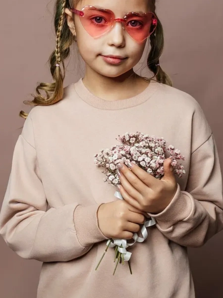 Свитшот детский базовый оверсайз теплый