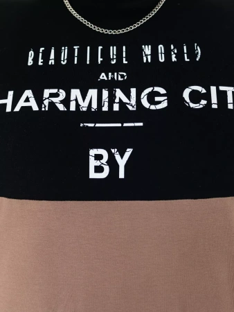 Футболка мужская базовая хлопок с принтом