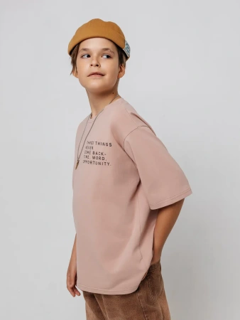 Футболка летняя для мальчика оверсайз с принтом