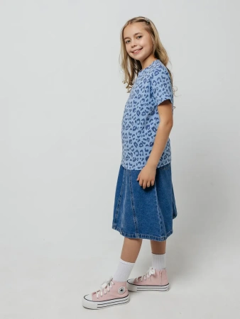 Футболка для девочки с принтом хлопок летняя пляжная