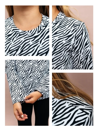 Лонгслив для девочки блузка с принтом