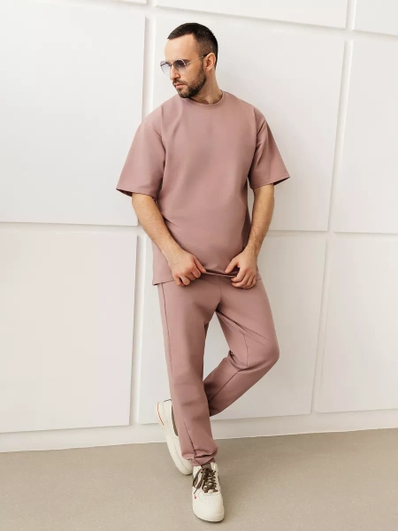 Домашний костюм с брюками трикотажный хлопок