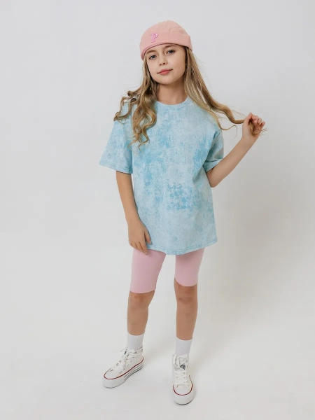 Футболка для девочки оверсайз хлопок