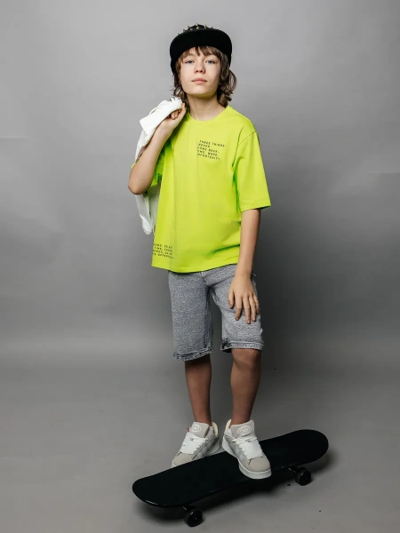 Футболка для мальчика подростка оверсайз с принтом