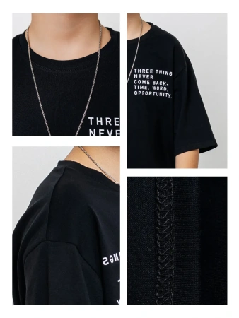 Футболка для мальчика оверсайз с принтом