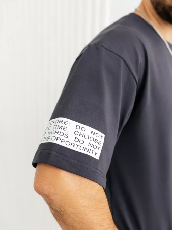 Футболка мужская оверсайз хлопок большие размеры