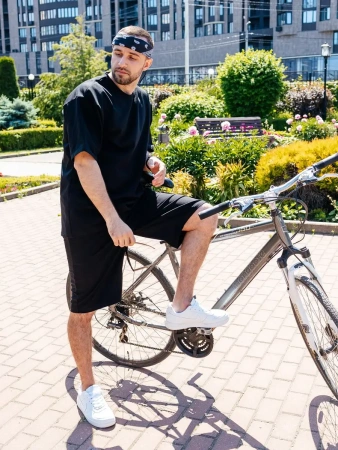 Костюм мужской домашний с футболкой и шортами летний