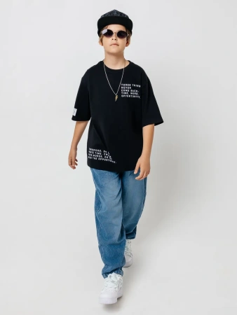 Футболка для мальчика оверсайз с принтом