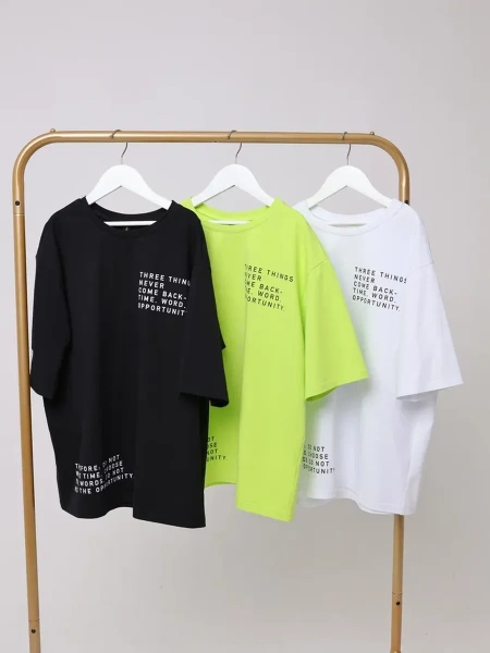 Футболка для мальчика оверсайз с принтом