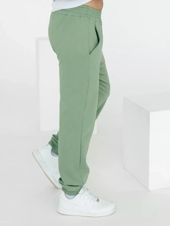 Брюки мужские зеленые трикотажные домашние