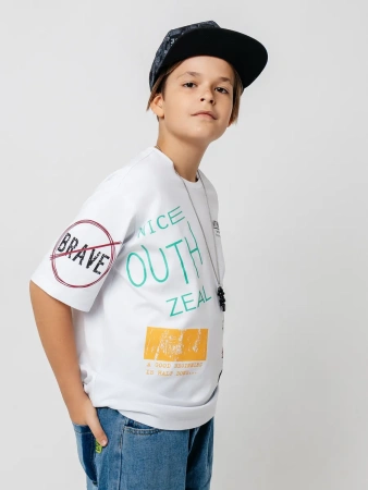 Футболка для мальчика оверсайз с принтом