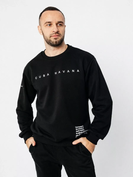 Свитшот мужской с принтом больших размеров