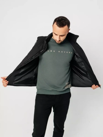 Свитшот мужской базовый с принтом оверсайз