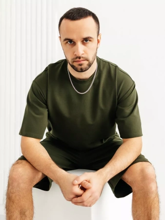 Костюм мужской домашний с футболкой и шортами