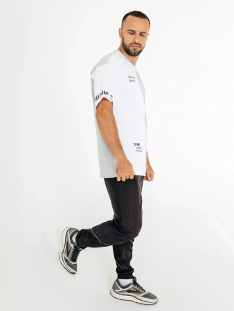 Футболка спортивная с принтом хлопок