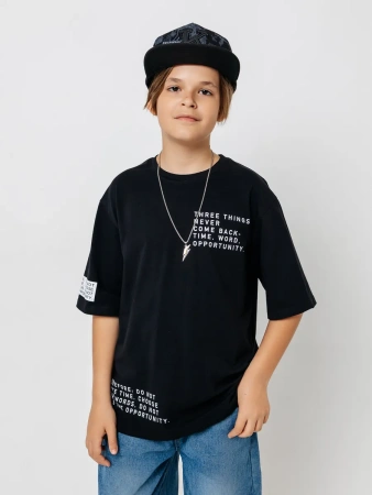Футболка для мальчика оверсайз с принтом