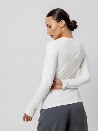 Лонгслив с блестящим принтом длинным рукавом