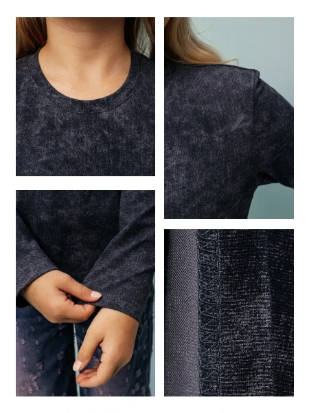 Лонгслив для девочки свитшот варенка в школу