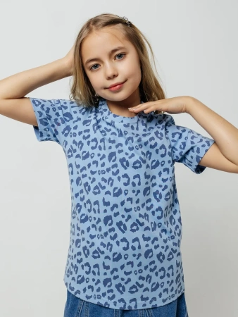 Футболка для девочки с принтом хлопок летняя пляжная