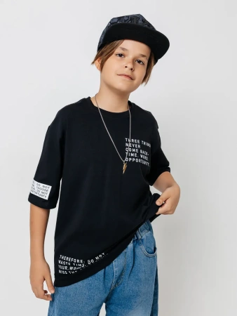 Футболка для мальчика оверсайз с принтом