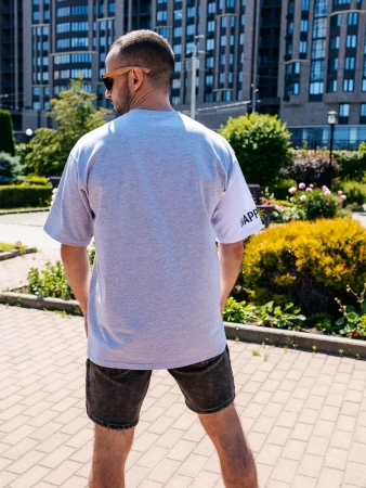 Футболка спортивная с принтом хлопок