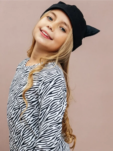 Лонгслив для девочки блузка с принтом