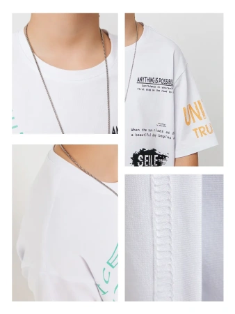 Футболка для мальчика оверсайз с принтом