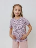 Футболка для девочки с принтом хлопок летняя пляжная