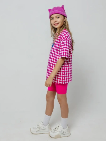 Футболка для девочки с принтом оверсайз