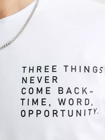 Футболка широкая оверсайз белая плотная хлопок с лайкрой