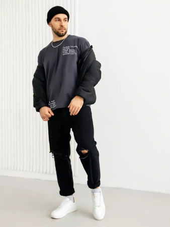 Футболка мужская оверсайз хлопок большие размеры