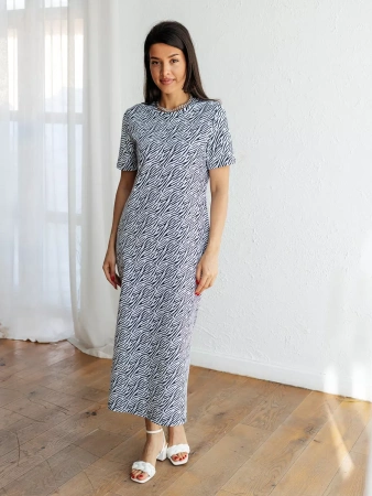 Платье женкое трикотажное домашнее больших размеров ПЛК609