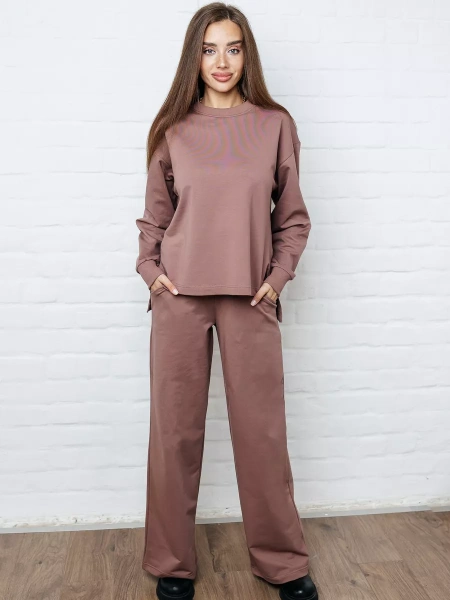 Спортивный костюм женский брючный больших размеров КФ524