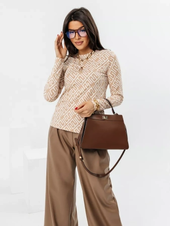 Лонгслив женский облегающий кофта с принтом дк571