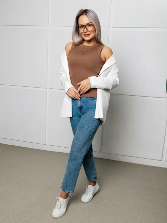 Топ под пиджак в рубчик спортивная майка МК558