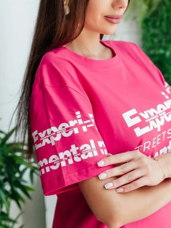 Туника домашняя больших размеров с принтом