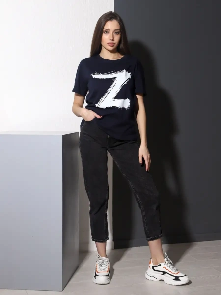 Футболка женская оверсайз с принтом Z