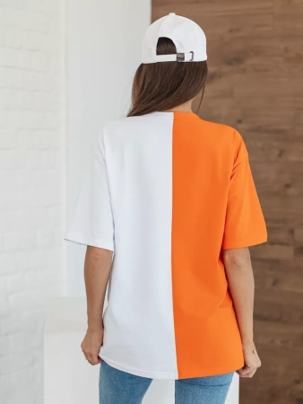 Футболка с принтом оверсайз больших размеров ФК531