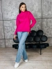 Джемпер женский с горлом свитер больших размеров дф539
