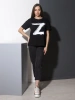 Футболка женская оверсайз с принтом Z