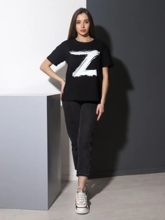 Футболка женская оверсайз с принтом Z