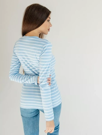 Лонгслив тельняшка большого размера джемпер