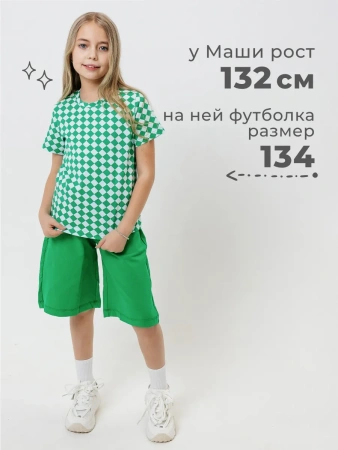 Футболка для девочки с принтом хлопок летняя пляжная