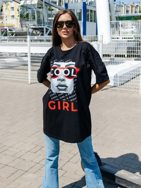 Туника футболка оверсайз